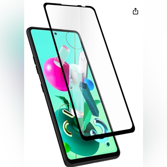 ZIZO TEMPERED GLASS Screen Protector for LG K92 5G Black - Picture 2 of 4